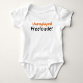 Werklozen Freeloader Funny Baby kinder tiener kind Romper (Voorkant)