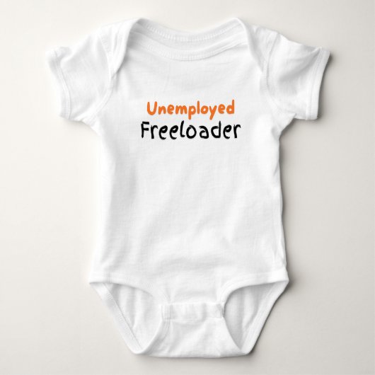 Werklozen Freeloader Funny Baby kinder tiener kind Romper (Voorkant)