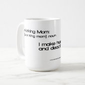 Werkmachines: Ik maak mensen...en termijnen. Koffiemok (Voorkant links)