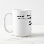 Werkmachines: Ik maak mensen...en termijnen. Koffiemok (Links)