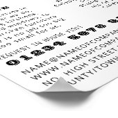 werkman, Carpentry, Carpenter Adverteren Poster (Hoek)