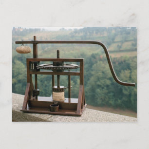 Werkmodel van de olijvenpers briefkaart