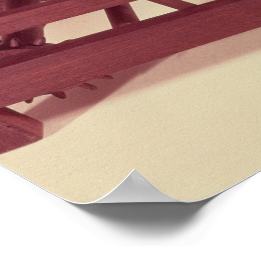 Werkmodel van een weefvliegtuig poster (Hoek)