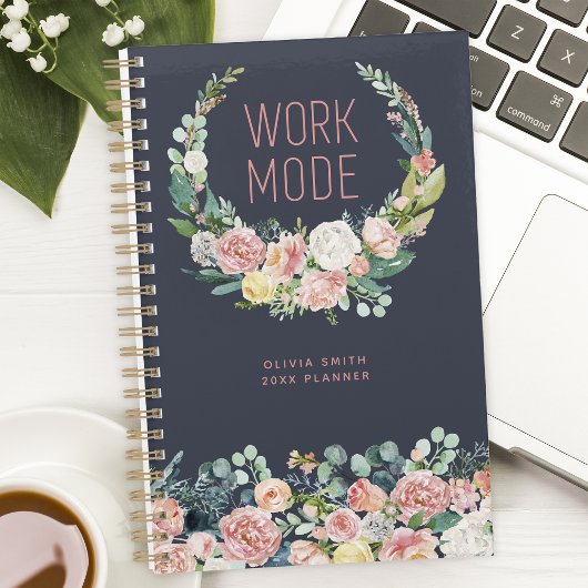 Werkmodus Navy Blue Bloemstuk Persoonlijk Planner