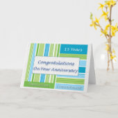 Werknemer 15e Jubileum Kaart (Gele Bloem)