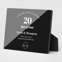 Werknemer 20 jaar dienst Aangepaste logo