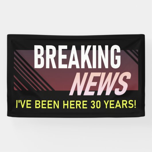 Werknemer 30-jarig jubileum spandoek (Horizontaal)