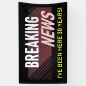 Werknemer 30-jarig jubileum spandoek (Verticaal)