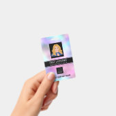 Werknemer Barcode Logo Naam Scanner Ombre Verticaa Badge (Handheld)