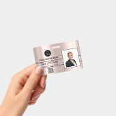 Werknemer Barcode Logo Naam Scanner Streep Roos Badge (Handheld)