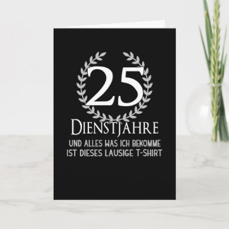 Werknemer Bedrijfsfeest 25 Jaar Bedrijf Kaart