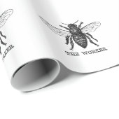  Werknemer Bijen Illustratie Kunst Cadeaupapier (Rol Hoek)