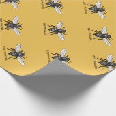  Werknemer Bijen Illustratie Kunst Cadeaupapier (Hoek)