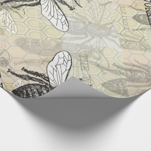  Werknemer Bijen Illustratie Kunst Cadeaupapier (Hoek)