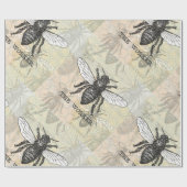  Werknemer Bijen Illustratie Kunst Cadeaupapier (Vlak)