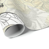  Werknemer Bijen Illustratie Kunst Cadeaupapier (Rol Hoek)