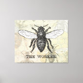  Werknemer Bijen Illustratie Kunst Canvas Afdruk (Voorkant)