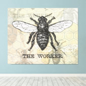  Werknemer Bijen Illustratie Kunst Canvas Afdruk (Insitu (Houten vloer))