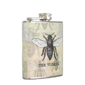  Werknemer Bijen Illustratie Kunst Heupfles (Rechts)