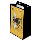  Werknemer Bijen Illustratie Kunst Klein Cadeauzakje (Voorkant Gekanteld)