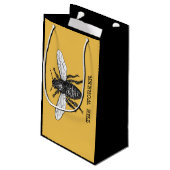  Werknemer Bijen Illustratie Kunst Klein Cadeauzakje (Achterkant Gekanteld)