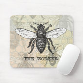  Werknemer Bijen Illustratie Kunst Muismat (Met muis)