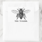  Werknemer Bijen Illustratie Kunst Rechthoekige Sticker (Tas)
