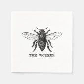  Werknemer Bijen Illustratie Kunst Servetten (Voorkant)