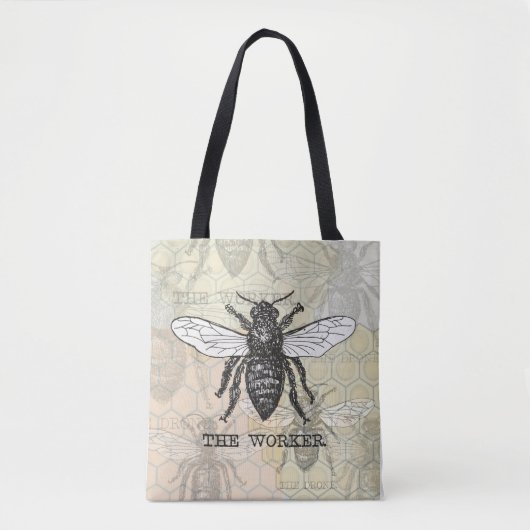 Werknemer Bijen Illustratie Kunst Tote Bag (Voorkant)