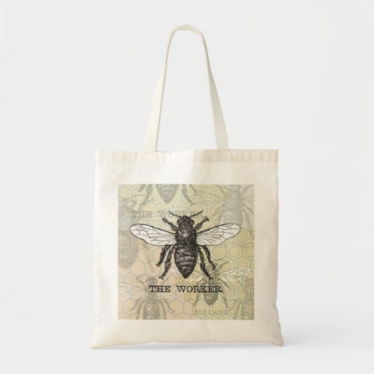  Werknemer Bijen Illustratie Kunst Tote Bag (Voorkant)