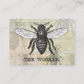  Werknemer Bijen Illustratie Kunst Visitekaartje (Achterkant)
