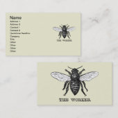  Werknemer Bijen Illustratie Kunst Visitekaartje (Voorkant / Achterkant)