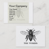 Werknemer Bijen Illustratie Kunst Visitekaartje (Voorkant / Achterkant)