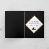 Werknemer Birthday Voeg Logo Elegant toe Kaart (Binnen)