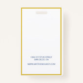 Werknemer Custom Navy Foto Logo Badge (Achterkant)