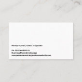 Werknemer druk wassen patio stenen visitekaartje (Achterkant)