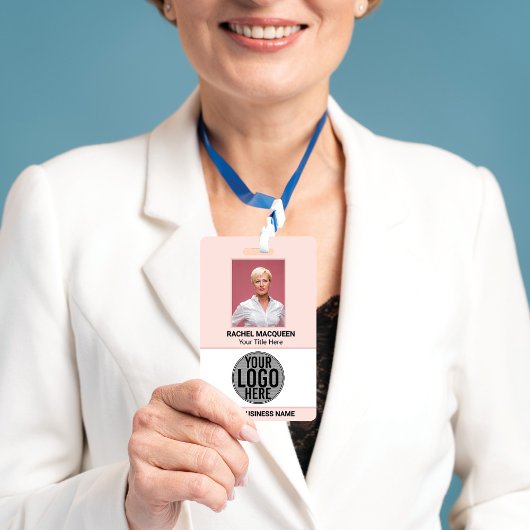 Werknemer Foto Barcode Logo Bedrijfsnaam bedrijf Badge