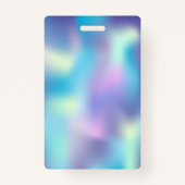 Werknemer Foto Holographic Add Your Logo Badge (Achterkant)