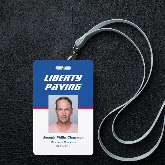 Werknemer foto ID badge