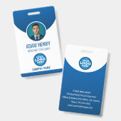 werknemer foto-ID-badge Badge (Voor- en achterkant)