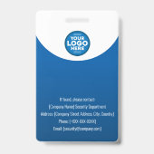 werknemer foto-ID-badge Badge (Achterkant)