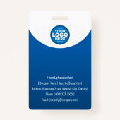  werknemer foto-ID-badge Badge (Achterkant)