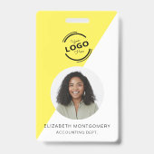 Werknemer Foto ID Bedrijf Badge (Voorzijde)