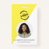 Werknemer Foto ID Bedrijf Badge (Voorkant)