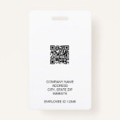 Werknemer Foto ID Bedrijf Badge (Achterkant)