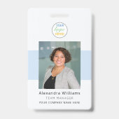 Werknemer foto ID Bedrijf Logo Beveiliging Badge (Voorzijde)