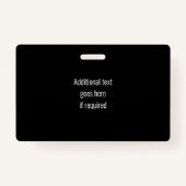 Werknemer Foto ID Bedrijf Logo Security Badge (Achterkant)