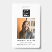 Werknemer foto ID Bedrijfsbeveiliging Badge (Voorzijde)