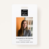 Werknemer foto ID Bedrijfsbeveiliging Badge (Voorkant)