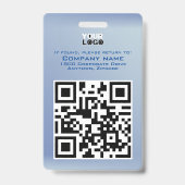 Werknemer Foto ID Company Security Bar Code Badge (Achterkant)